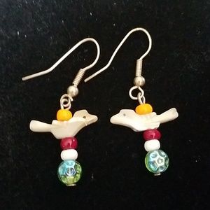 Native American Bird Navajo Fetish Earrings
